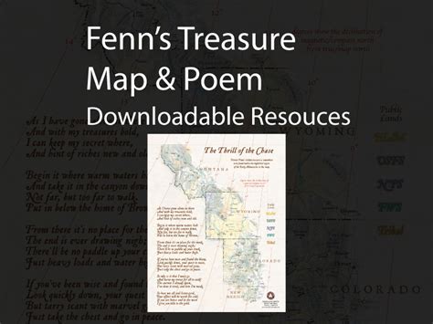 Forrest Fenn's Treasure Poem and Map Download Resources - Fenns Treasure