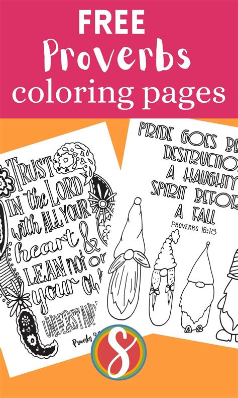 Free Proverbs Coloring Pages - Bible Coloring Sheets — Stevie Doodles