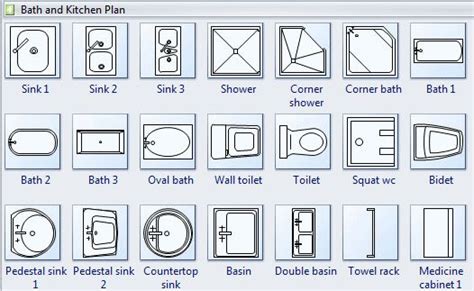 Bathroom Symbols On Floor Plans - floorplans.click