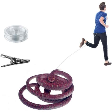 27.6 Inch Snake Prank with String Clip, Snake on a String Prank That ...