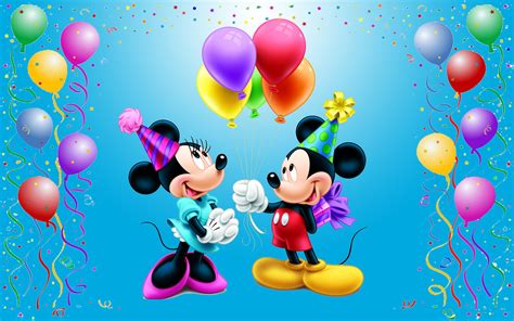 Mickey Mouse Happy Birthday Minnie Celebration Balloons - Mickey And ...