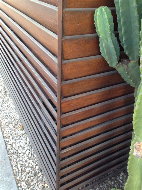 Inverted fence. Wood slats great design.