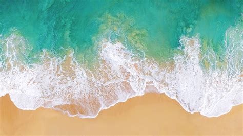 Beach Wallpaper 4K, Drone photo, Aerial view