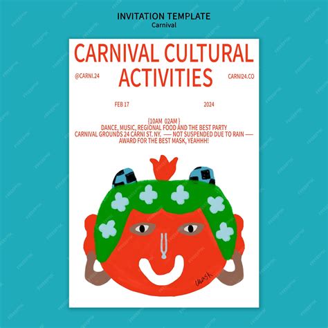 Premium PSD | Carnival template design