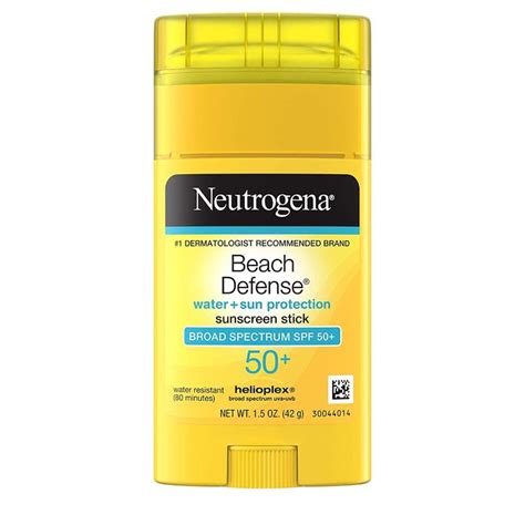 Neutrogena Beach Defense Water-Resistant SPF 50+ Sunscreen Stick, Broad ...