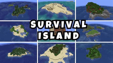 Big Survival Island Seed Minecraft Pe Bedrock Seeds