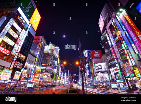 Shinjuku, Tokyo, Japan night city Stock Photo - Alamy