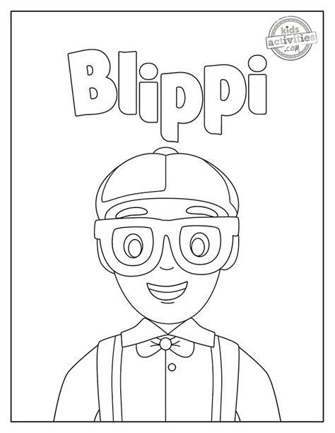 Blippi Colouring Pages Free Details Coloring Page Guide | Images and ...