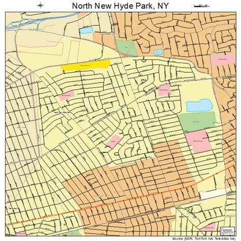 North New Hyde Park New York STREET & ROAD MAP NY atlas | eBay