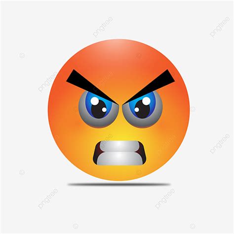 Angry Emoji Vector Hd PNG Images, Angry 3d Emoji Character, 3d Sad ...