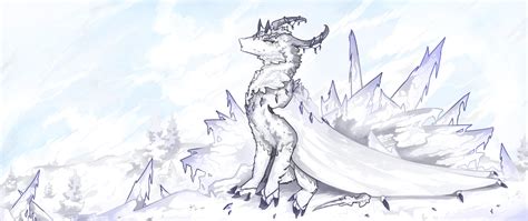 If the ice queen were a dragon by Elliemore-Casp on DeviantArt