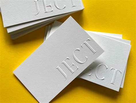 Embossed Business Cards | Embossing & Debossed Printing