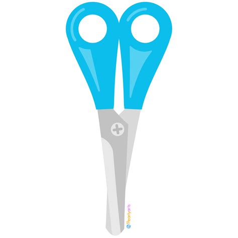 Blue Scissors Clipart (FREE DOWNLOAD) | Pearly Arts