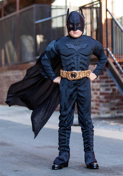 Deluxe Dark Knight Batman Costume for Kids