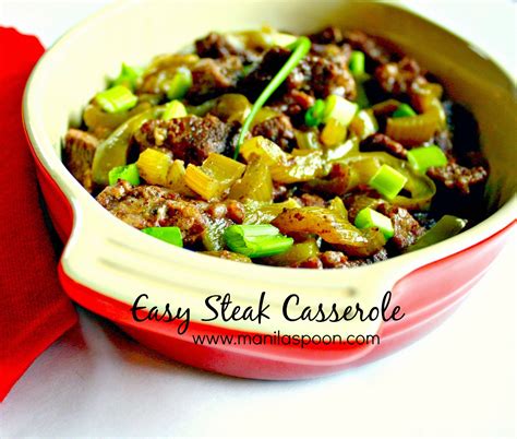 Easy Steak Casserole - Manila Spoon