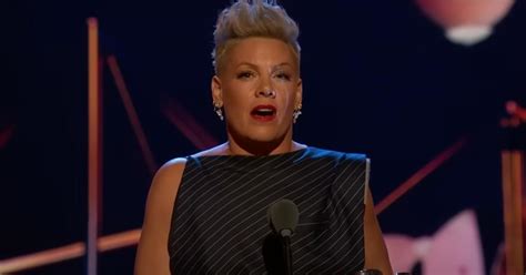 P!nk delivers heartfelt acceptance speech after being honoured with the ...