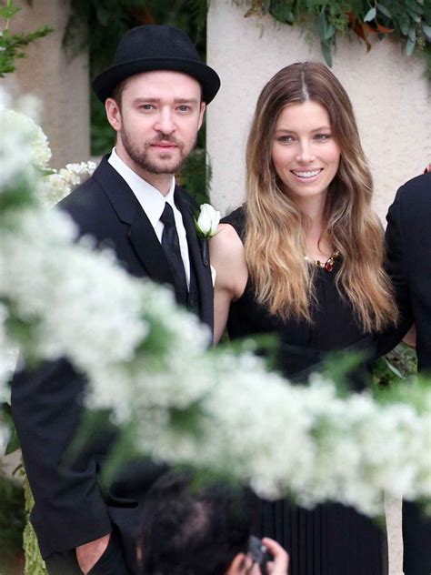 Jessica Biel and Justin Timberlake at Chris Kirkpatrick Wedding in ...