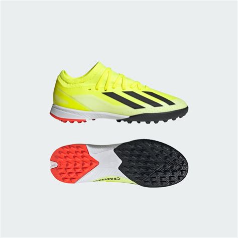 adidas Kids' Soccer X Crazyfast League Turf Cleats - Yellow | Free ...