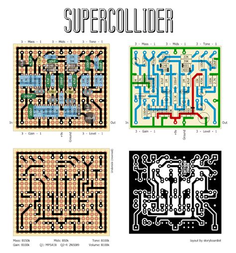 Perf and PCB Effects Layouts: Earthbound Audio Supercollider