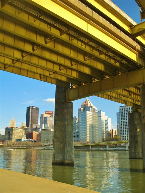 Pittsburgh view from under one of its many bridges.. | Pittsburgh ...