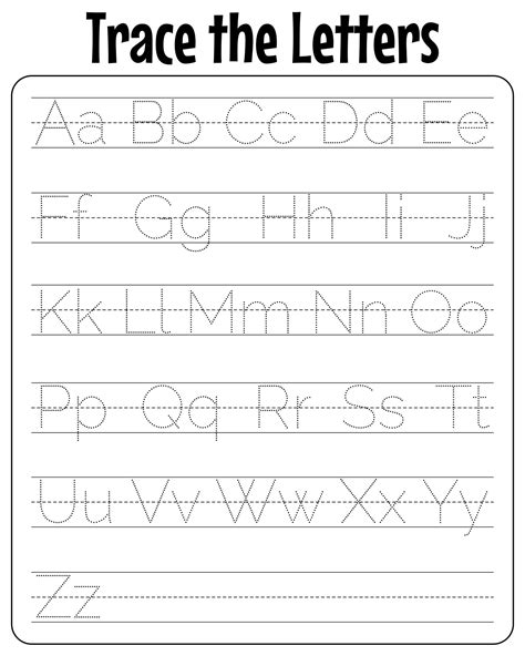 Traceable Alphabet Worksheets - 10 Free PDF Printables | Printablee