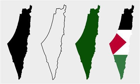 Palestine Map Vector Palestine Flag Vector Isolated Palestine | Images ...