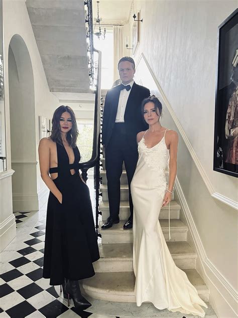 Victoria Beckham Wore a White Dress to a Friend's Wedding | Who What ...