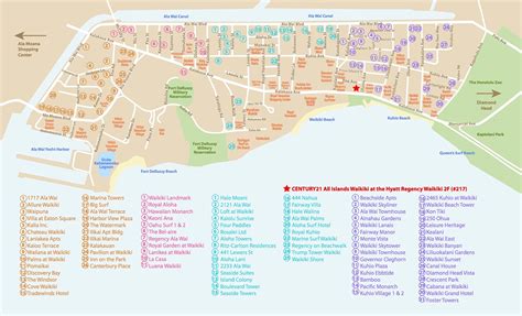 Waikiki Condominium Map Illustration on Behance