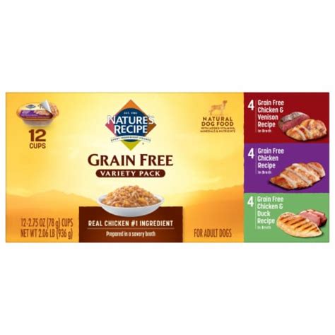 Nature's Recipe® Grain Free Dog Food Variety Pack, 12 ct / 2.75 oz - Kroger