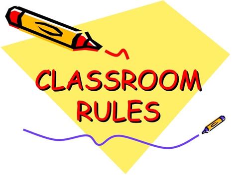 Classroom rules