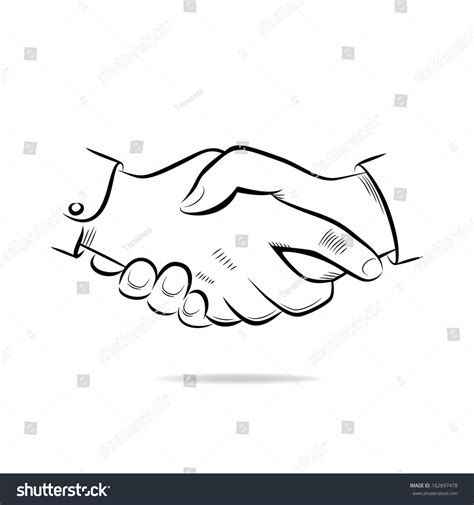 Handshake Vector Sketch Icon Stock Vector (Royalty Free) 162697478 ...