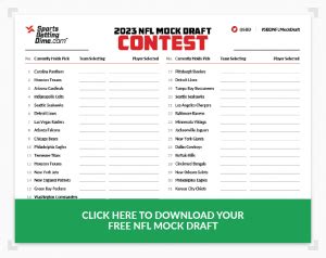 Create Your Own 2023 NFL Mock Draft - Get Your Printable PDF Here