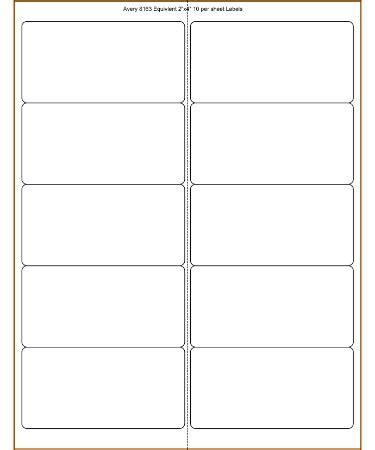 🏷 2X4 Label Template PDF - Free Download (PRINTABLE)