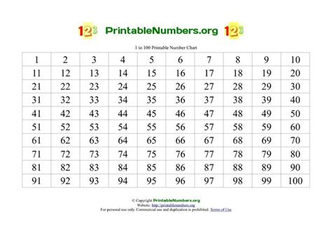 Large+Printable+Numbers+1+100 | Printable numbers, Large printable ...