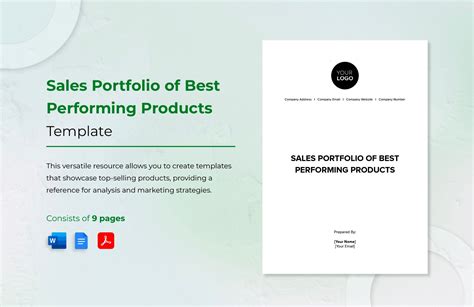 Student Portfolio Template in Word, Pages, Google Docs - Download ...