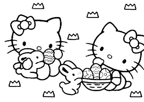 Hello Kitty As A Baby Coloring Pages