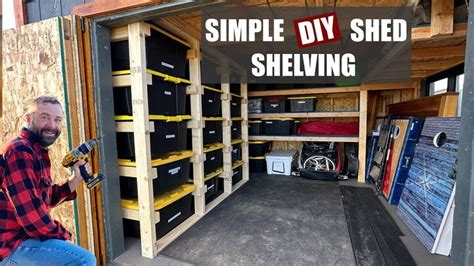 Organize Your Shed or Garage with DIY Shelves