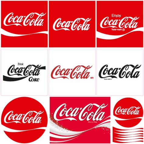 Logos de Coca Cola en vector | Vector Clipart