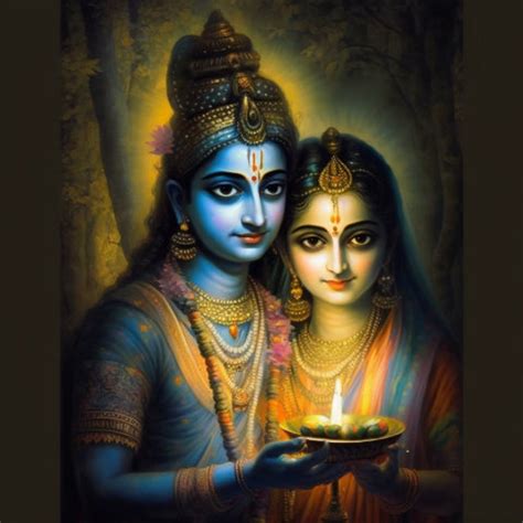 Radha Krishna the Divine Loversdigital Artdigital - Etsy