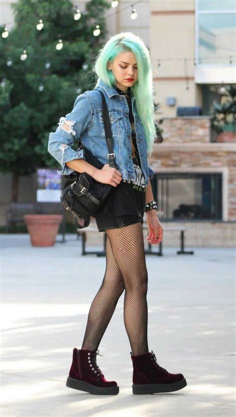 Punk rock punk outfit female | Punk Outfits Ideas Female | Dr. Martens ...