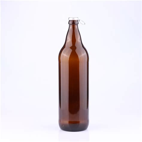 1L Empty Clear Wholesale Glass Beer Bottles 32oz Long Neck Beer Glass ...