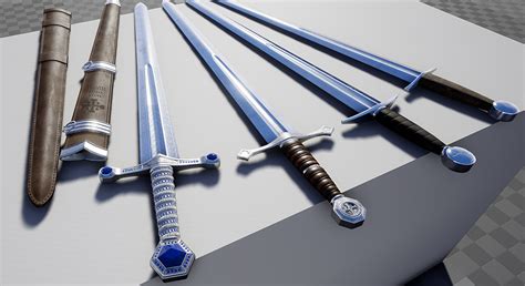 Medieval Knight Longsword Pack by Period Specialties in Weapons - UE4 ...