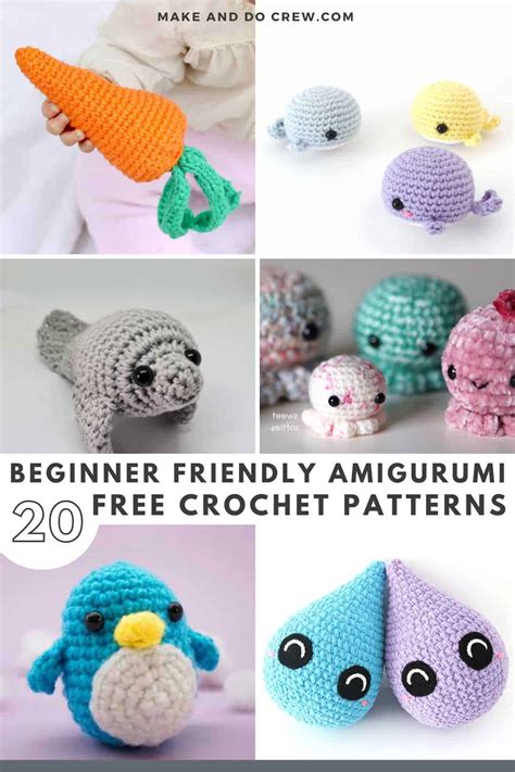 20 Easiest Crochet Amigurumi Patterns 🧶 [Beginners Start Here!]