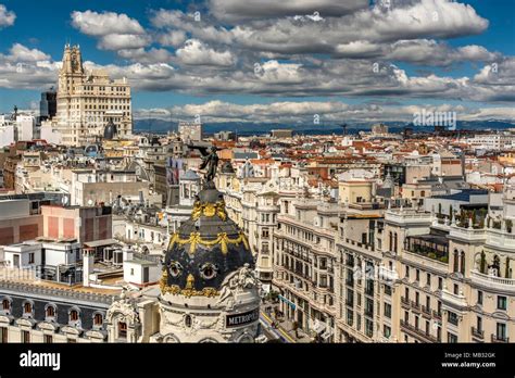 City skyline, Madrid, Community of Madrid, Spain Stock Photo - Alamy