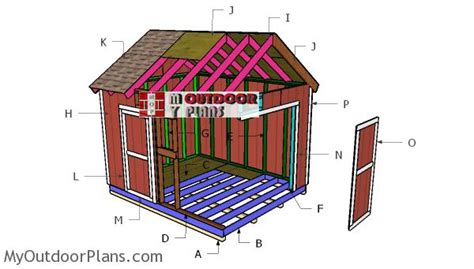 10x12 Gable Shed Roof Plans | MyOutdoorPlans