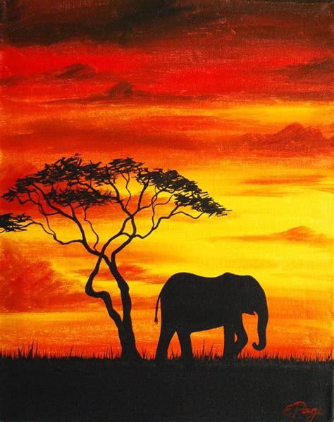 African Elephant Painting