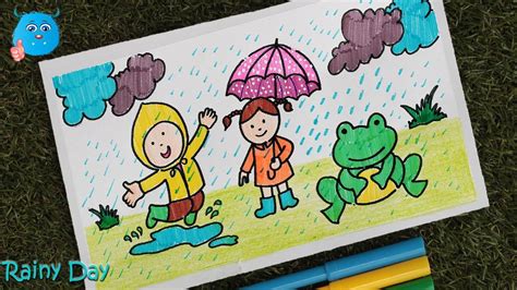 Rainy Day Drawing For Kids at PaintingValley.com | Explore collection ...