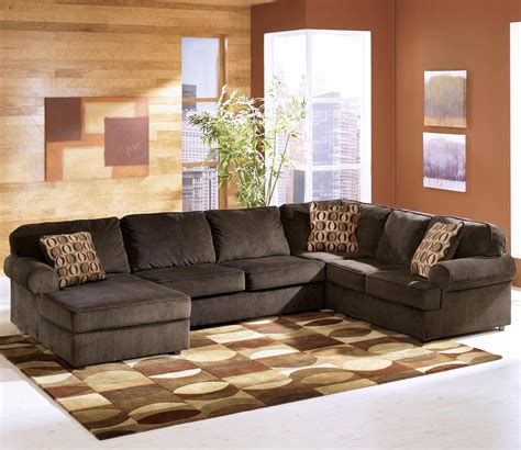 15 Inspirations Ashley Furniture Brown Corduroy Sectional Sofas