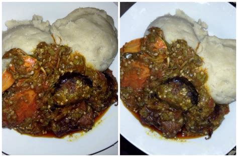 pictures of banku and okro stew