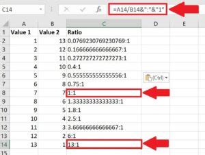 How To Calculate Ratio In Excel | SpreadCheaters